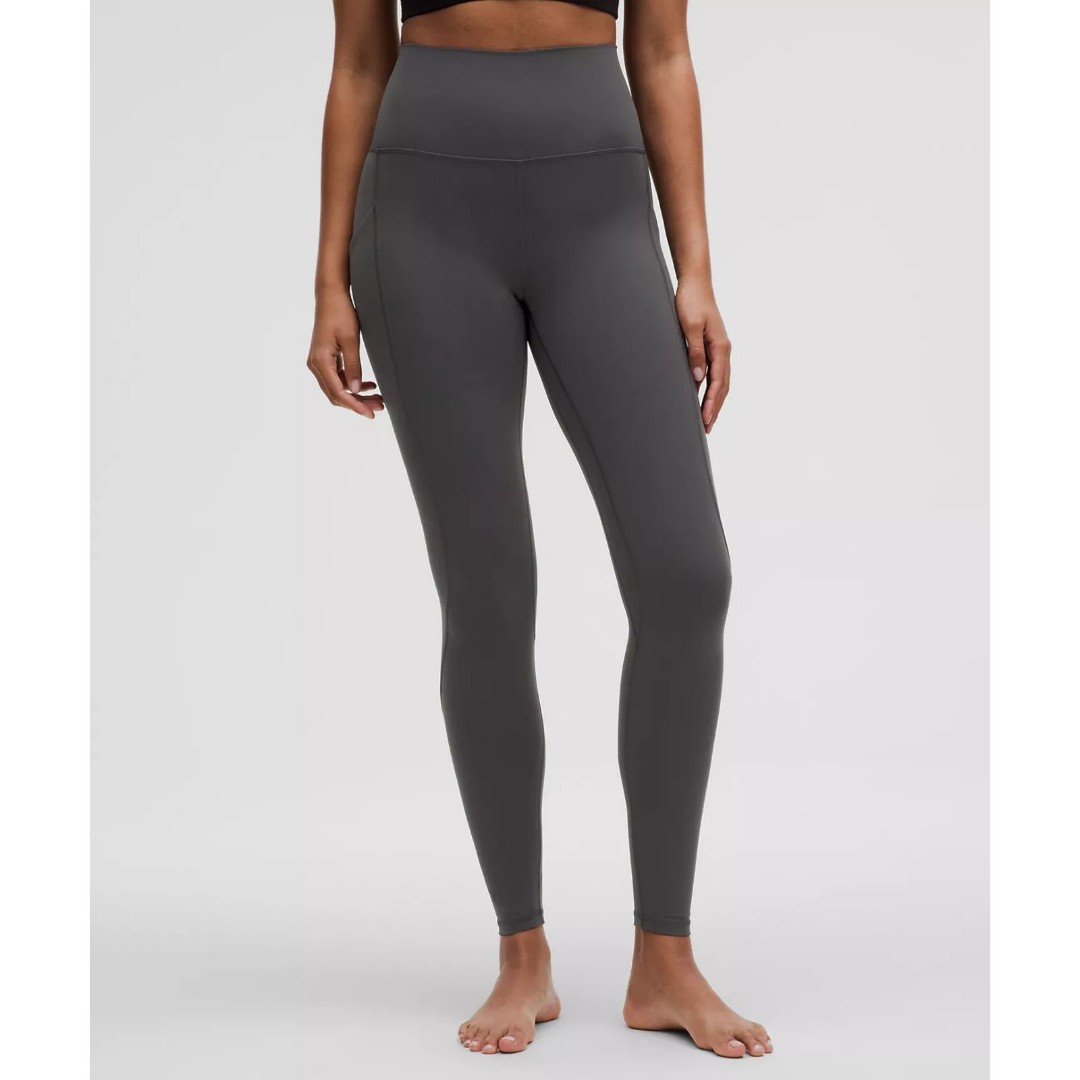 lululemon Align HR Pant with Pockets 25 SIZE 8 Graphite Grey NWT Authentic
