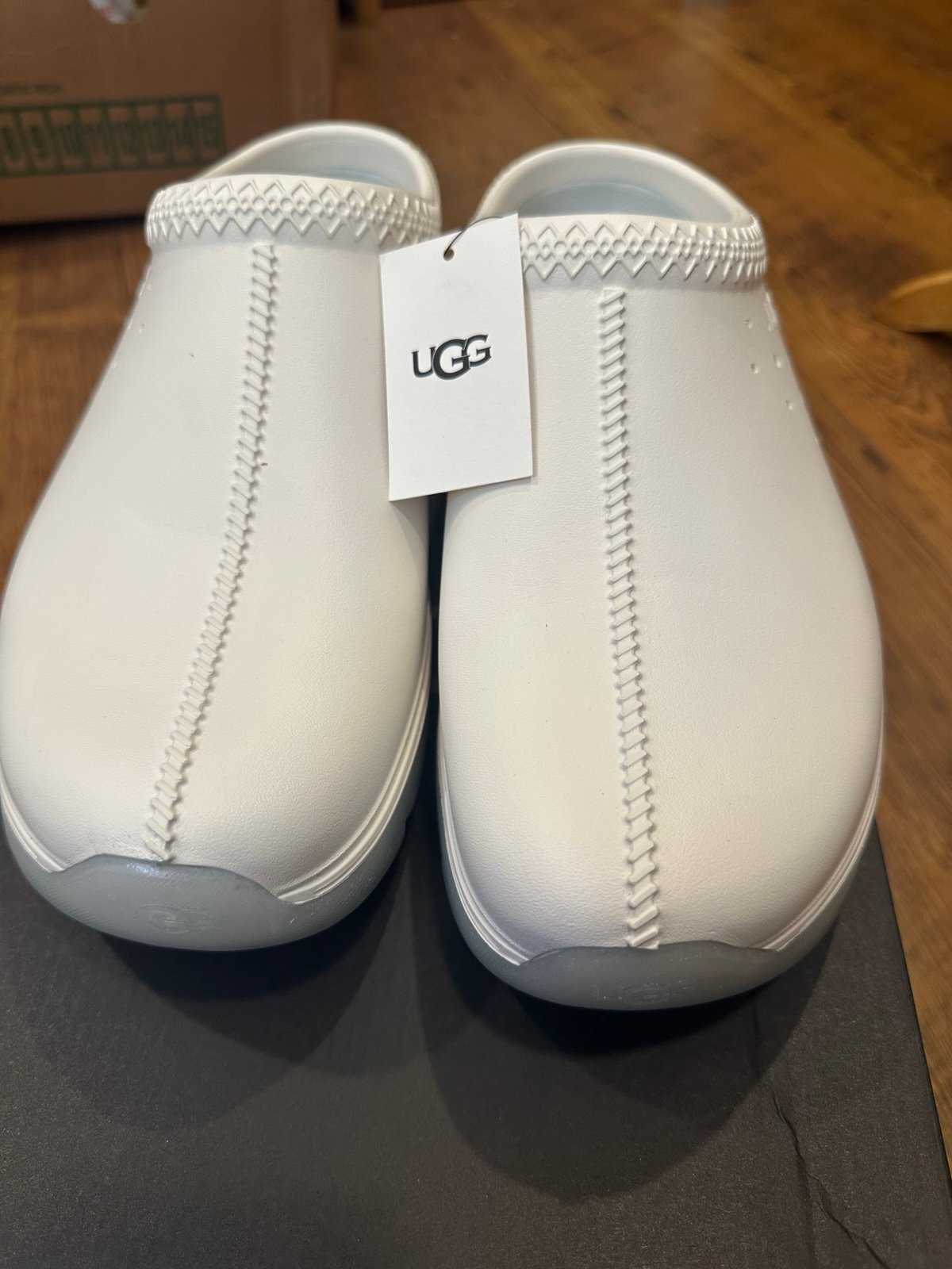 White UGG clogs