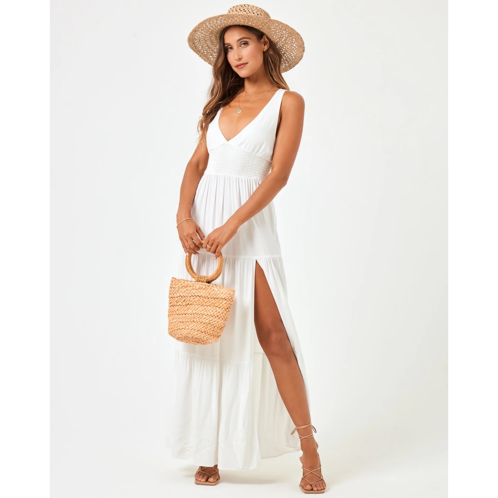 NWT - L*Space - Lilikoi Dress in White - Size Medium
