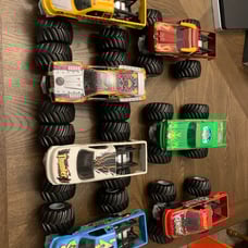 Lot of 7 - 7 inch monter trucks