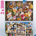 NEW Ravensburger Gelini 2 x 1000 Pc Puzzle