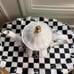 Black & White Striped Teapot