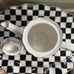 Black & White Striped Teapot