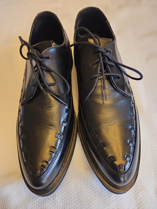 ALLSAINTS Topper Leather Derby Shoes in Black | endource