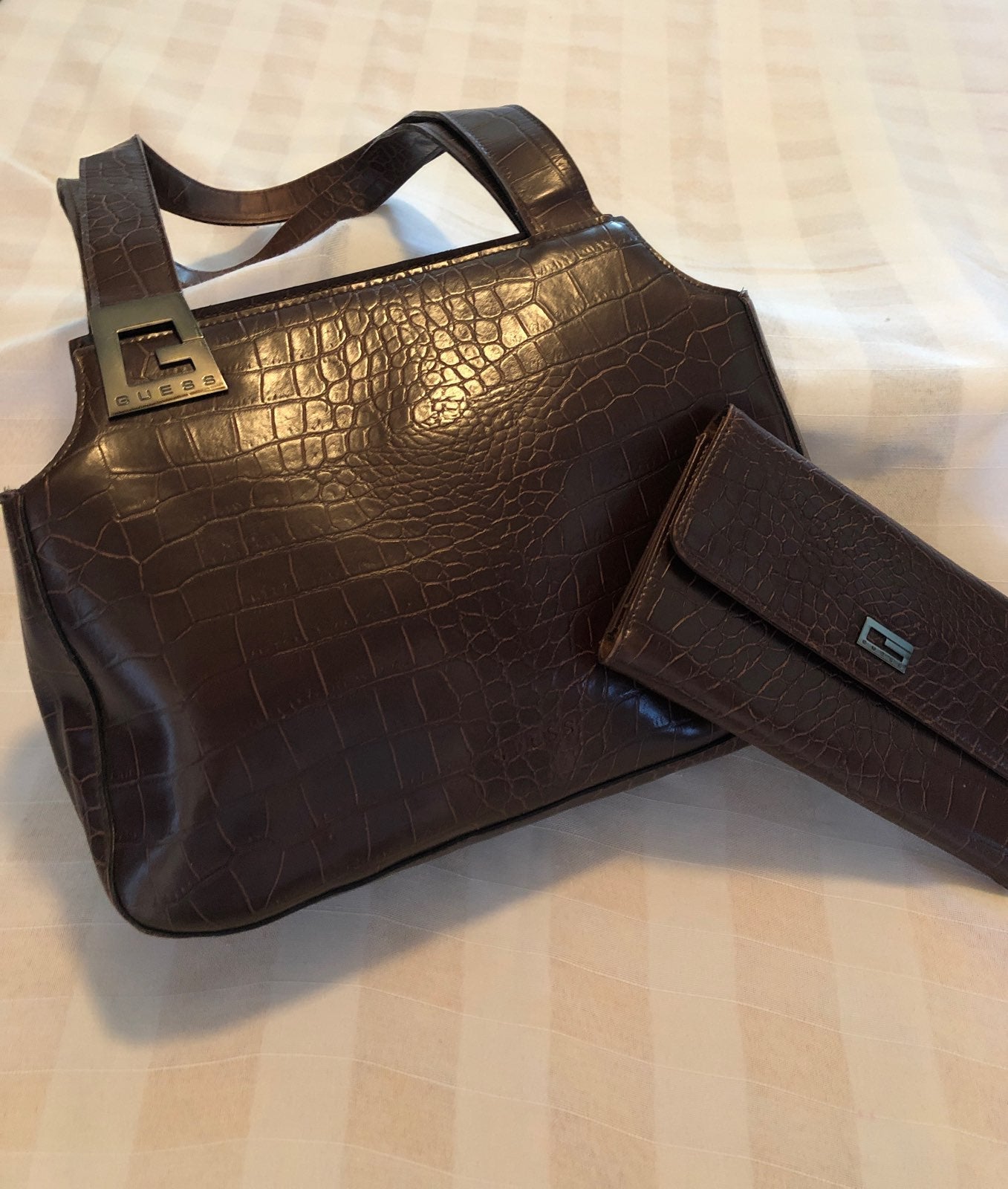 Guess Handbag with Matching Clutch