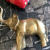Heavy solid brass elephant statue upturned trunk 10 pounds