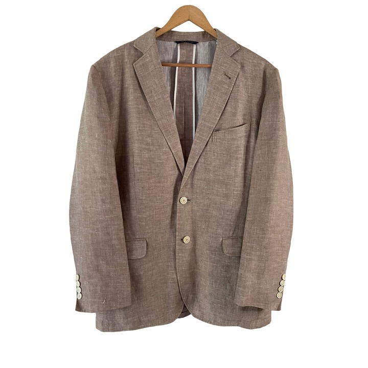 Authentic Brooks Brothers Tan Linen Blazer Sports Coat