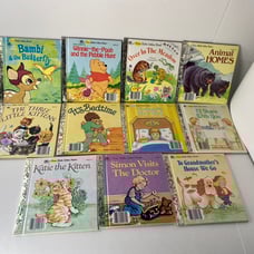 Lot of Vintage a First Little Golden Book Hardcover Children's Books