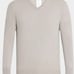 NWT Neiman Marcus 100% Pure Cashmere Pearl Gray Pullover V-Neck Sweater Size 2XL