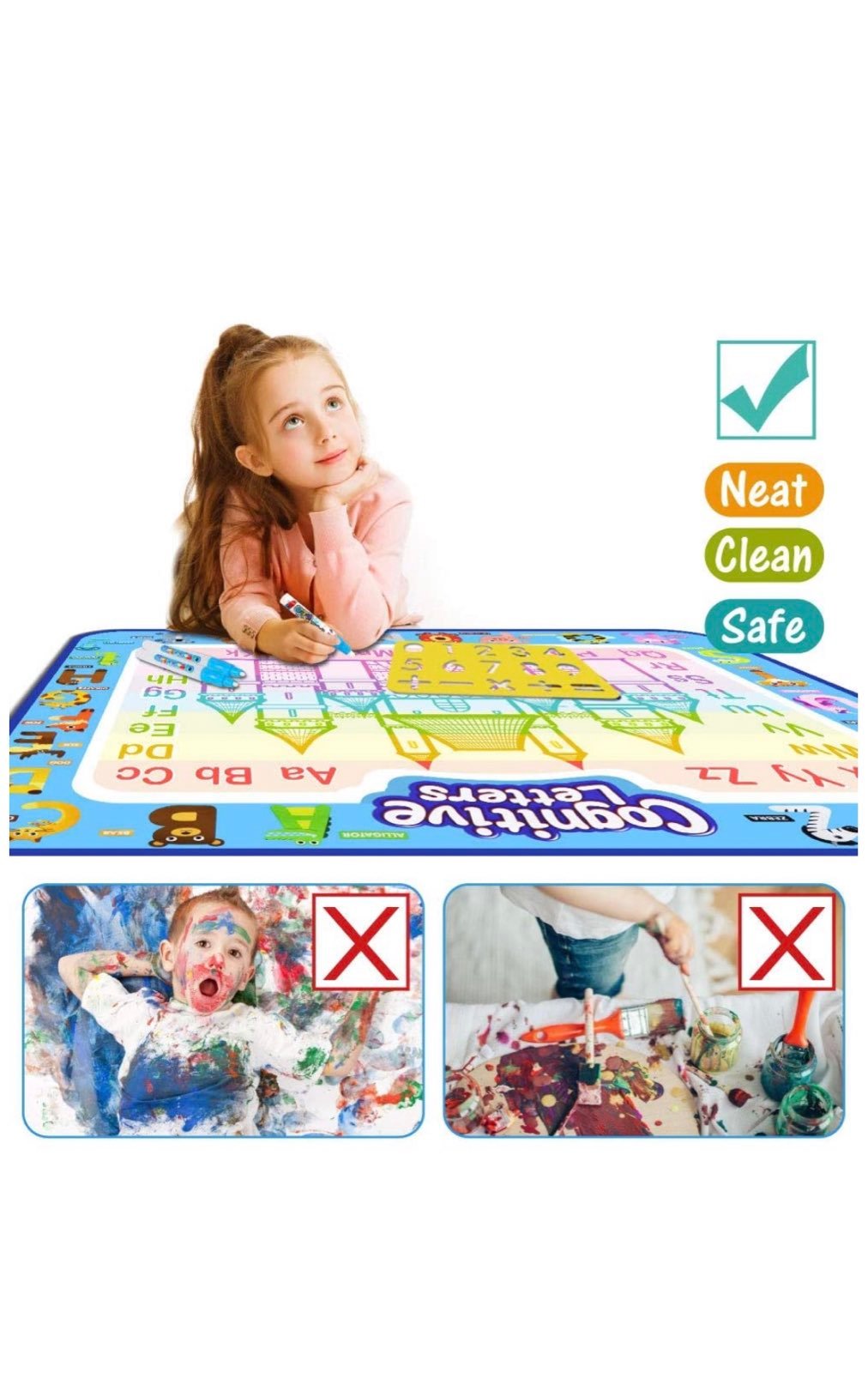 Jasonwell Aqua Magic Doodle Mat 40 X 32