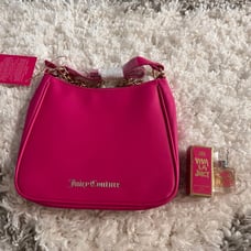 JUICY COUTURE Juicy Pink Chain Purse + free mini perfume