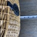 Wicker Creel Basket Fly Fishing Perch Trout Vintage Adjustable Strap Clasp Lid