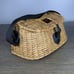 Wicker Creel Basket Fly Fishing Perch Trout Vintage Adjustable Strap Clasp Lid