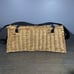 Wicker Creel Basket Fly Fishing Perch Trout Vintage Adjustable Strap Clasp Lid