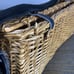 Wicker Creel Basket Fly Fishing Perch Trout Vintage Adjustable Strap Clasp Lid
