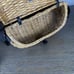 Wicker Creel Basket Fly Fishing Perch Trout Vintage Adjustable Strap Clasp Lid