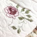 Vtg Floral Round Pintuck Throw Pillow Decorative Ruffled Embroidered Shabby Chic