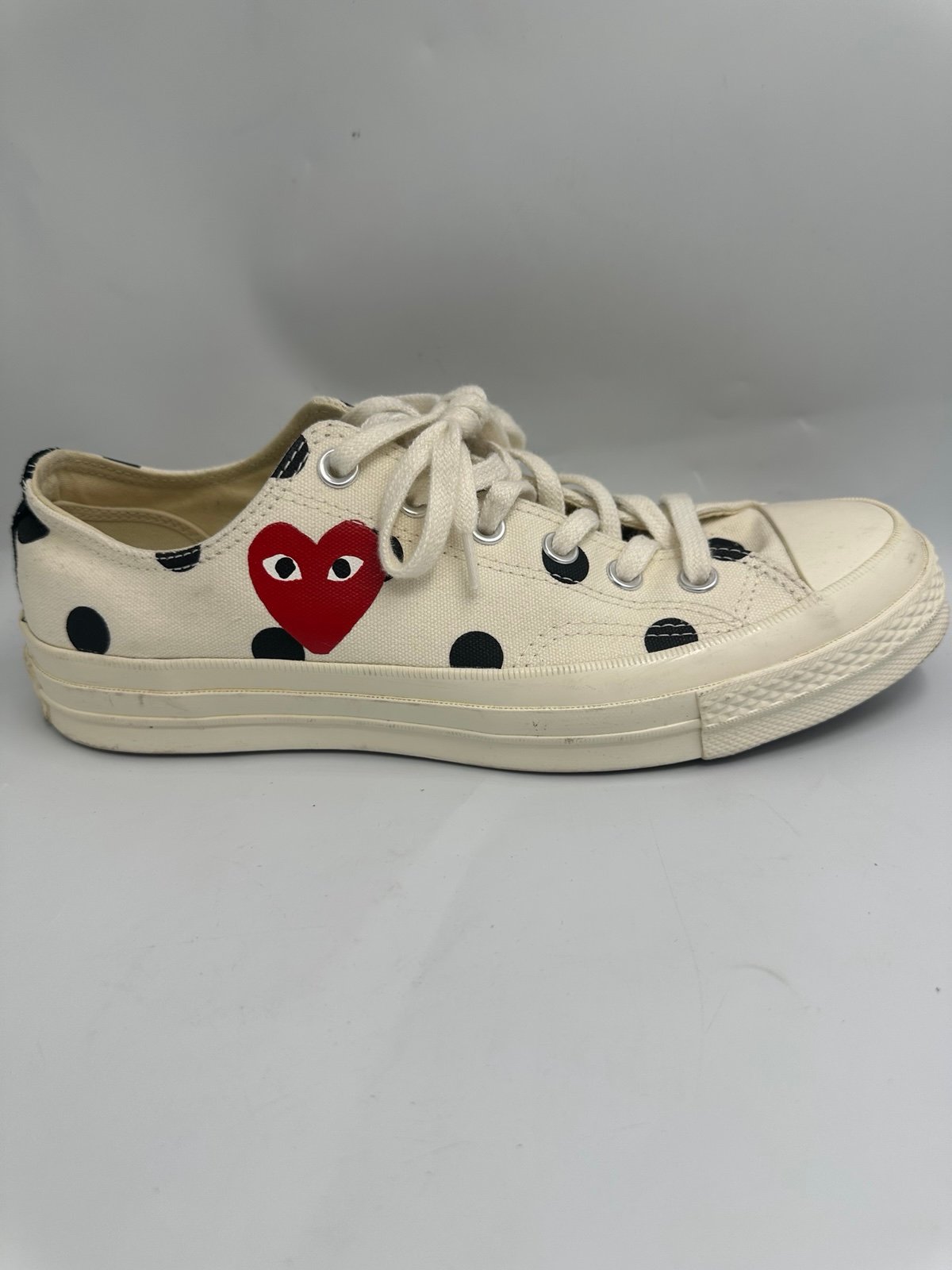 Converse All Star 70 Low Sneakers M 8 W 10 Comme De Garcons Polka Dot Heart