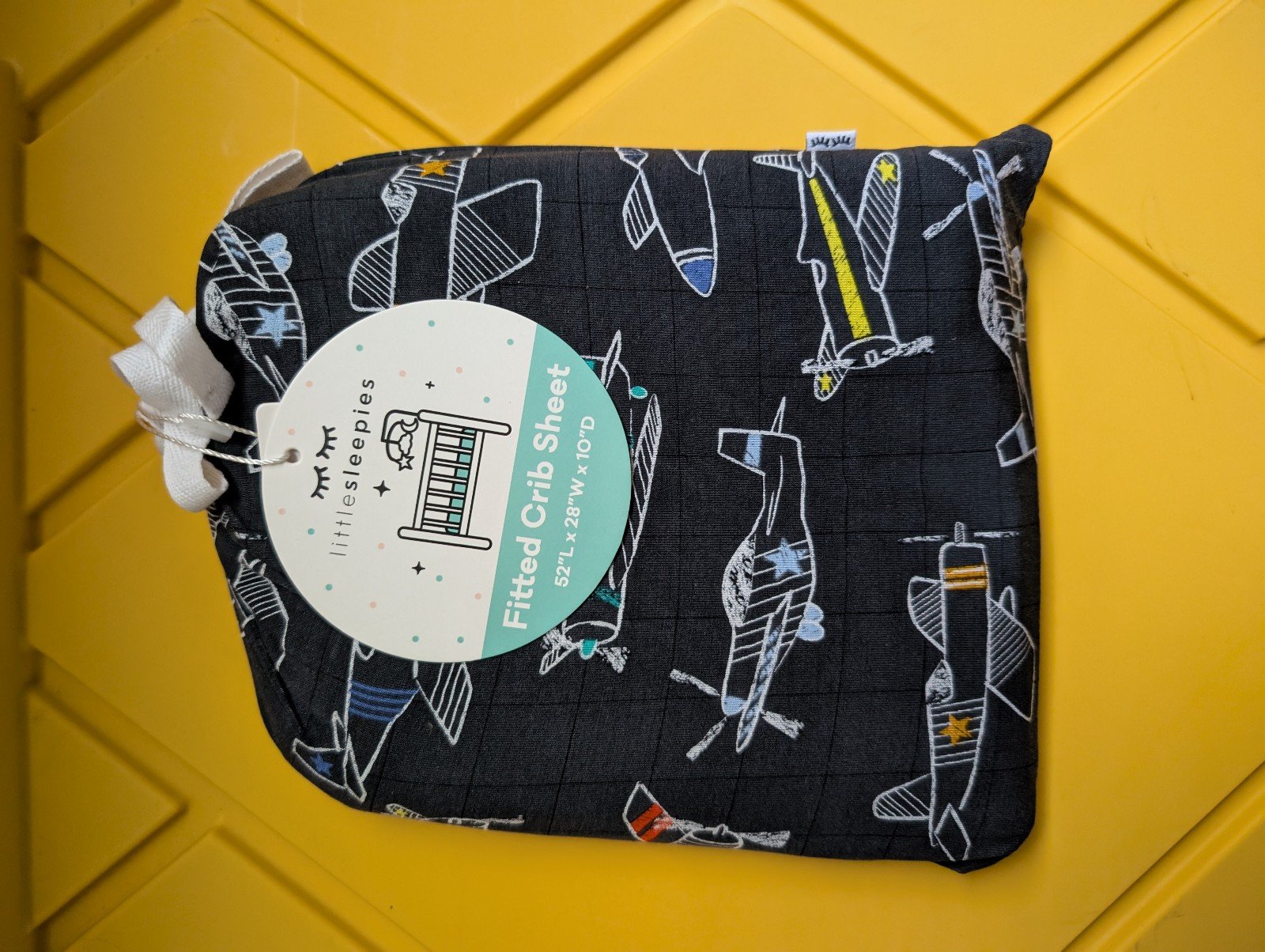 Little Sleepies take flight crib sheet