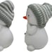 Set of 4 Christmas Decoration Decoration Figures Snowman White