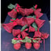 Amazing Large Lot Of Christmas Red Glitter Bell Ornaments & More Lot