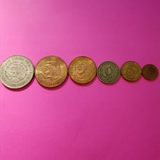 Mexican Coin Denomination Set 1946-1962 (6 Coin Set)