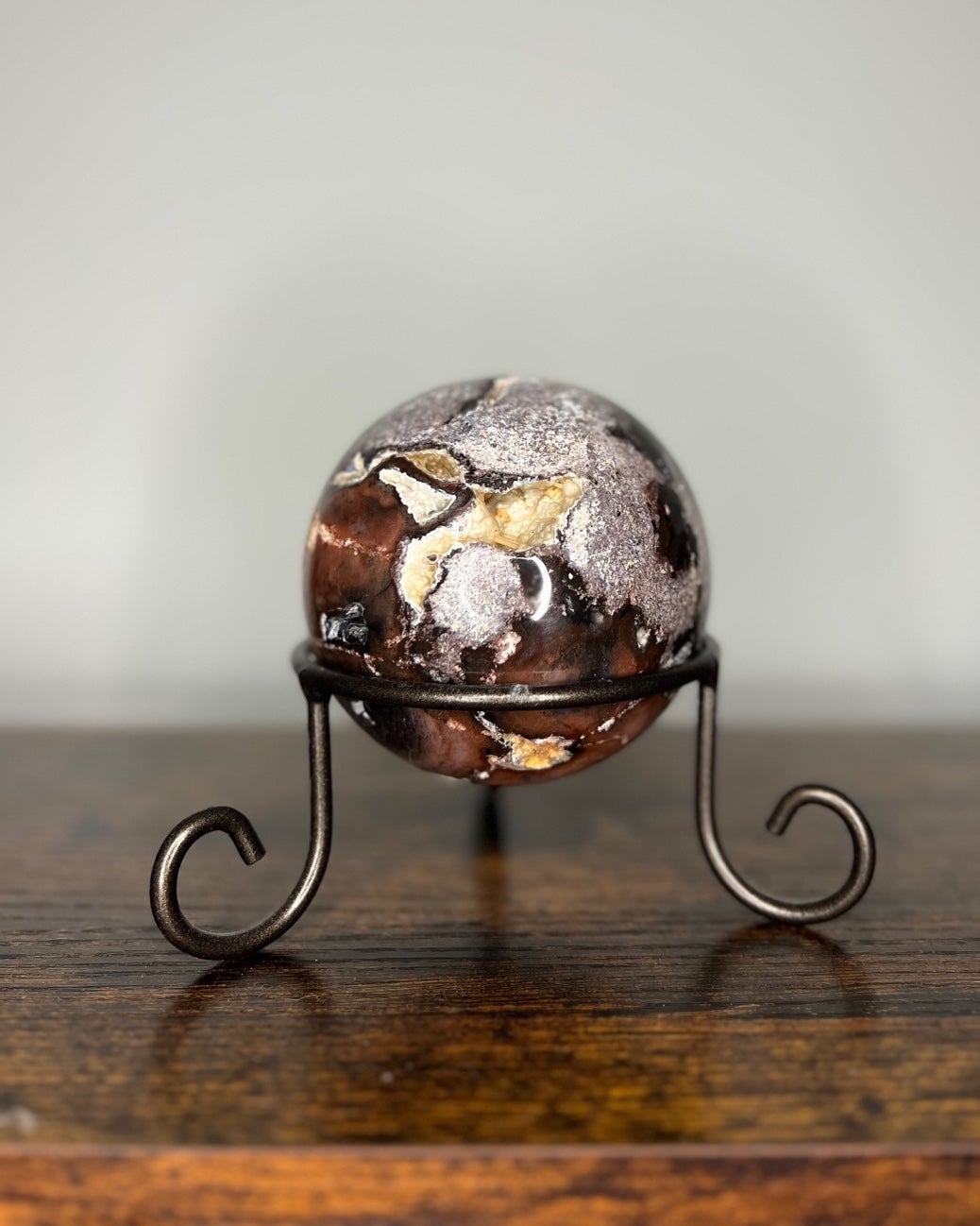 Mosaic Chalcedony Sphere