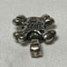 Bill Wall Leather Pendant Top Pirates Skull