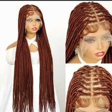 32 Inch knotless box braid wig