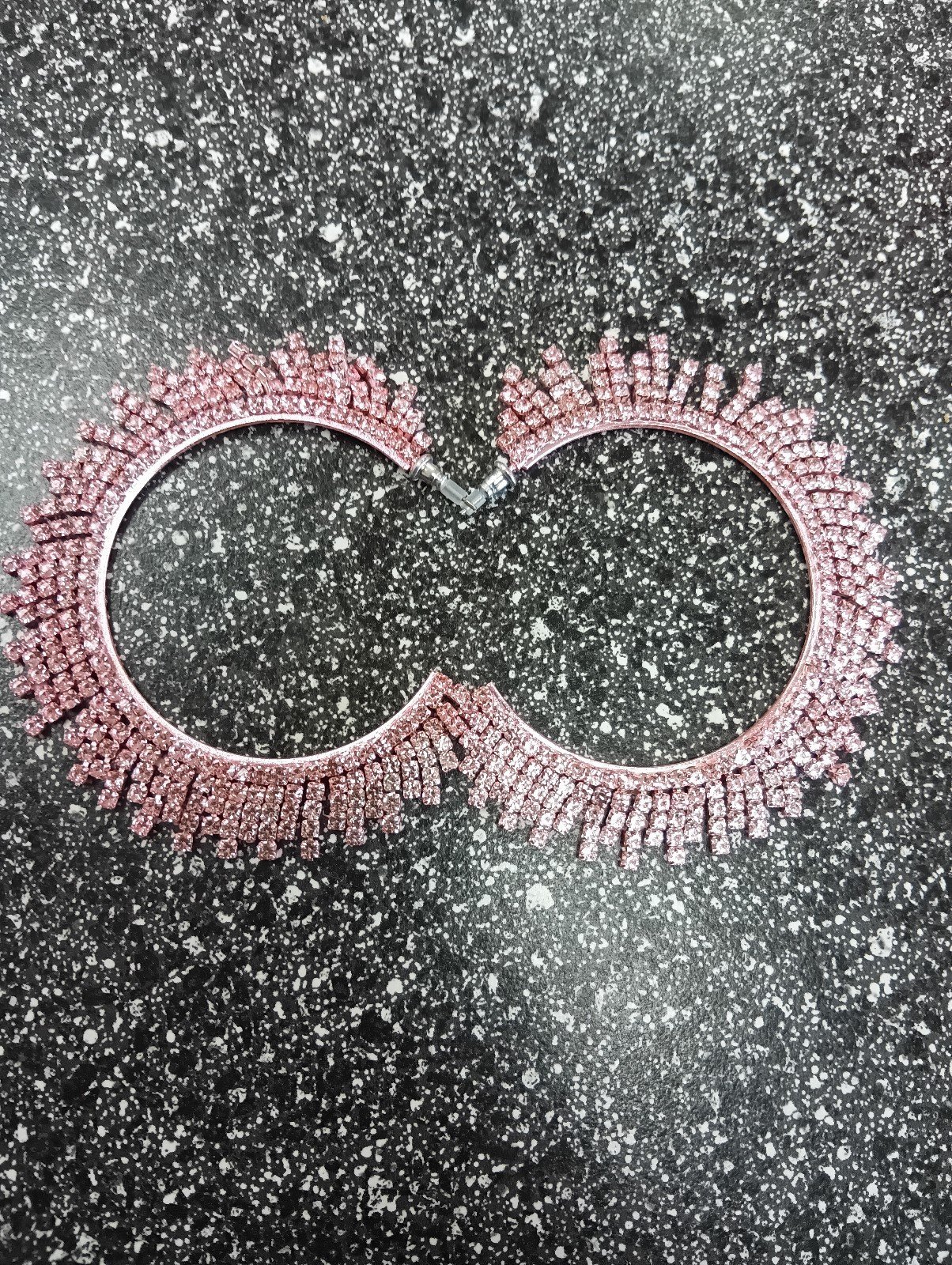 Pink Large Hoop Earrings