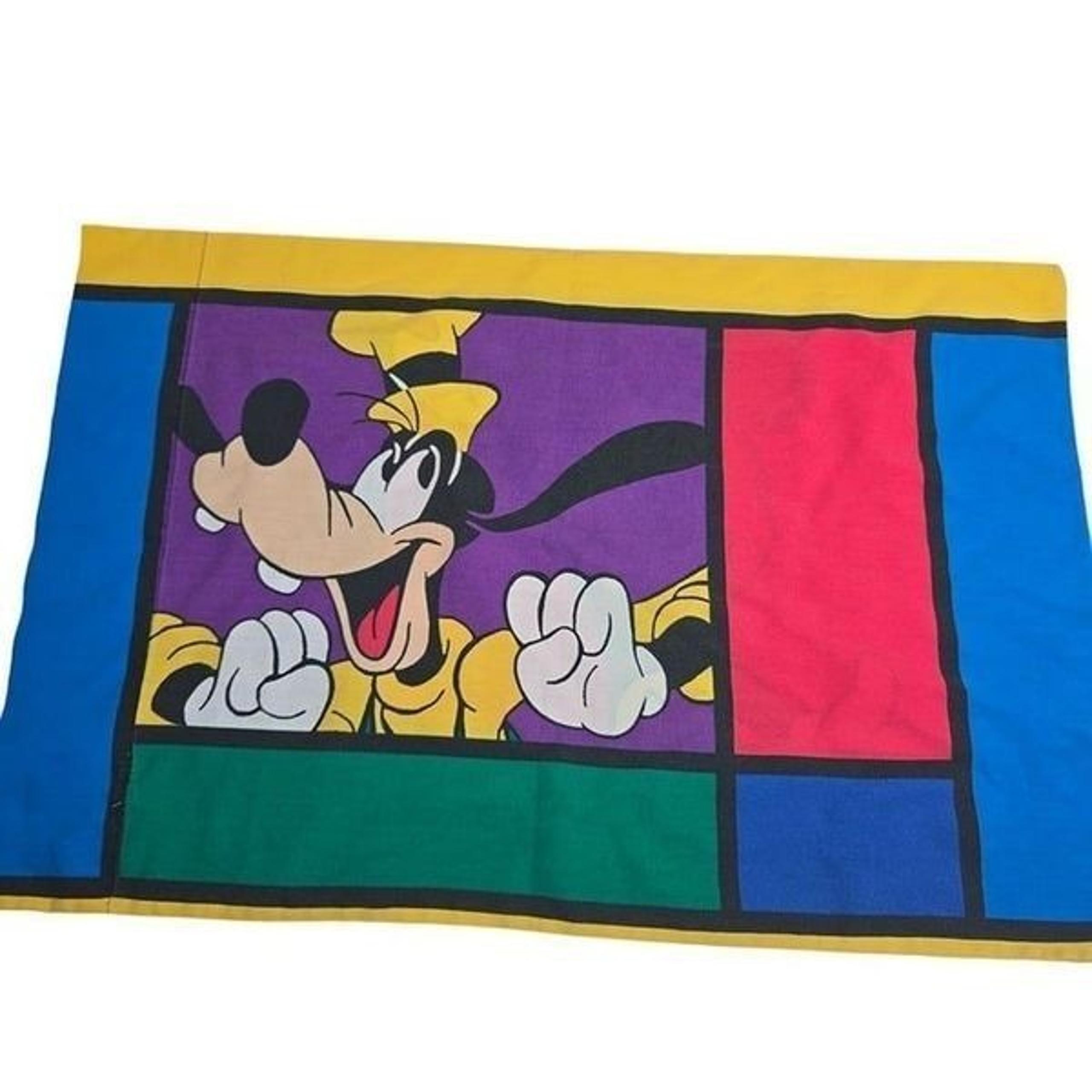 Vintage Disney Goofy Mickey Mouse Colorful Standard Pillowcase