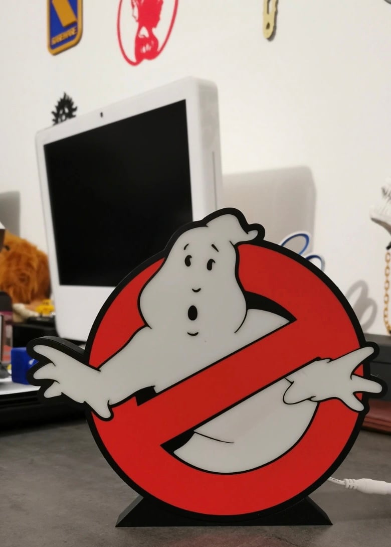 Ghost busters sign display 3d printed rare quality 1-1 fast free ship