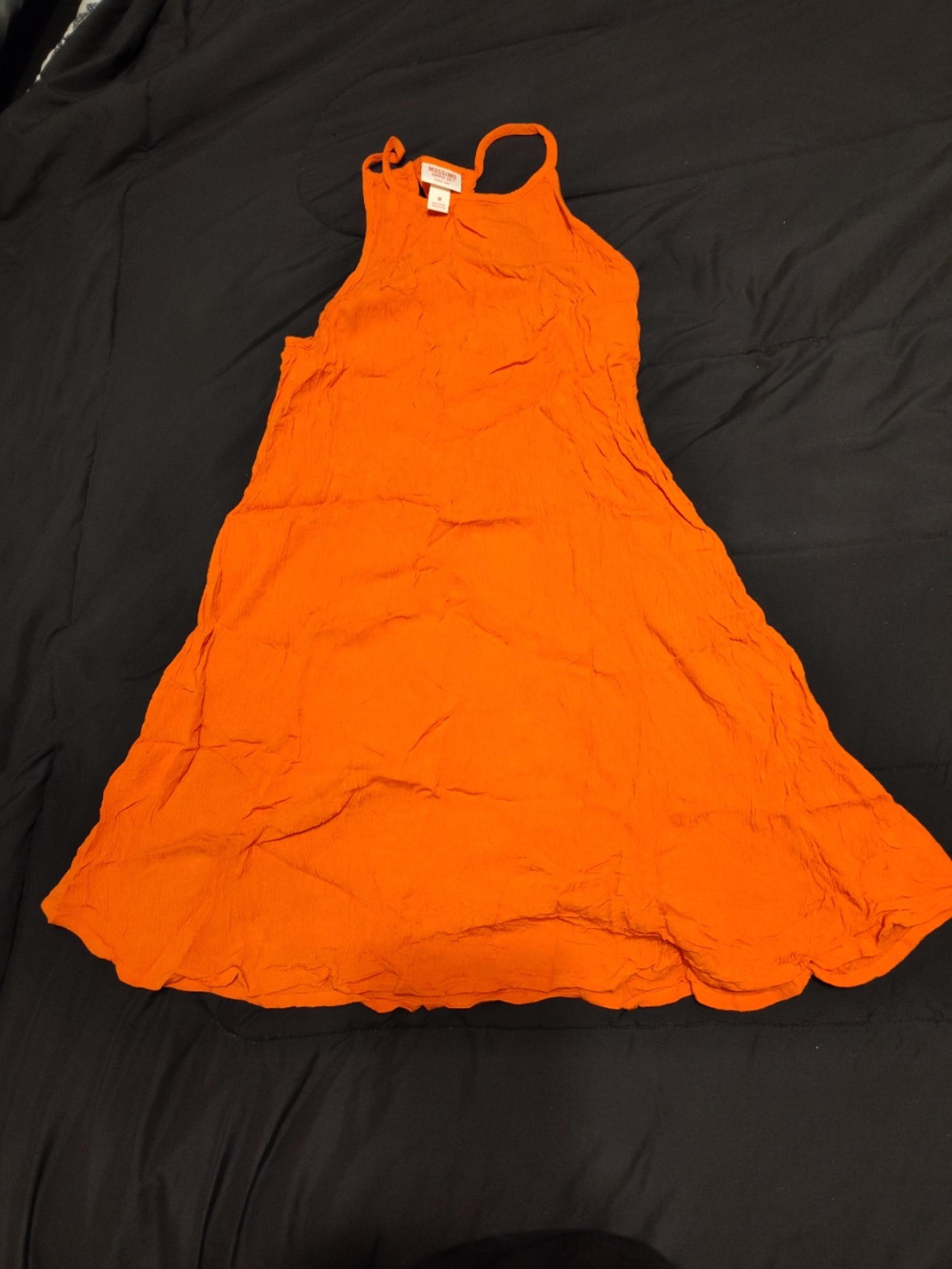 Mossimo women's orange fit and flare dress size medium