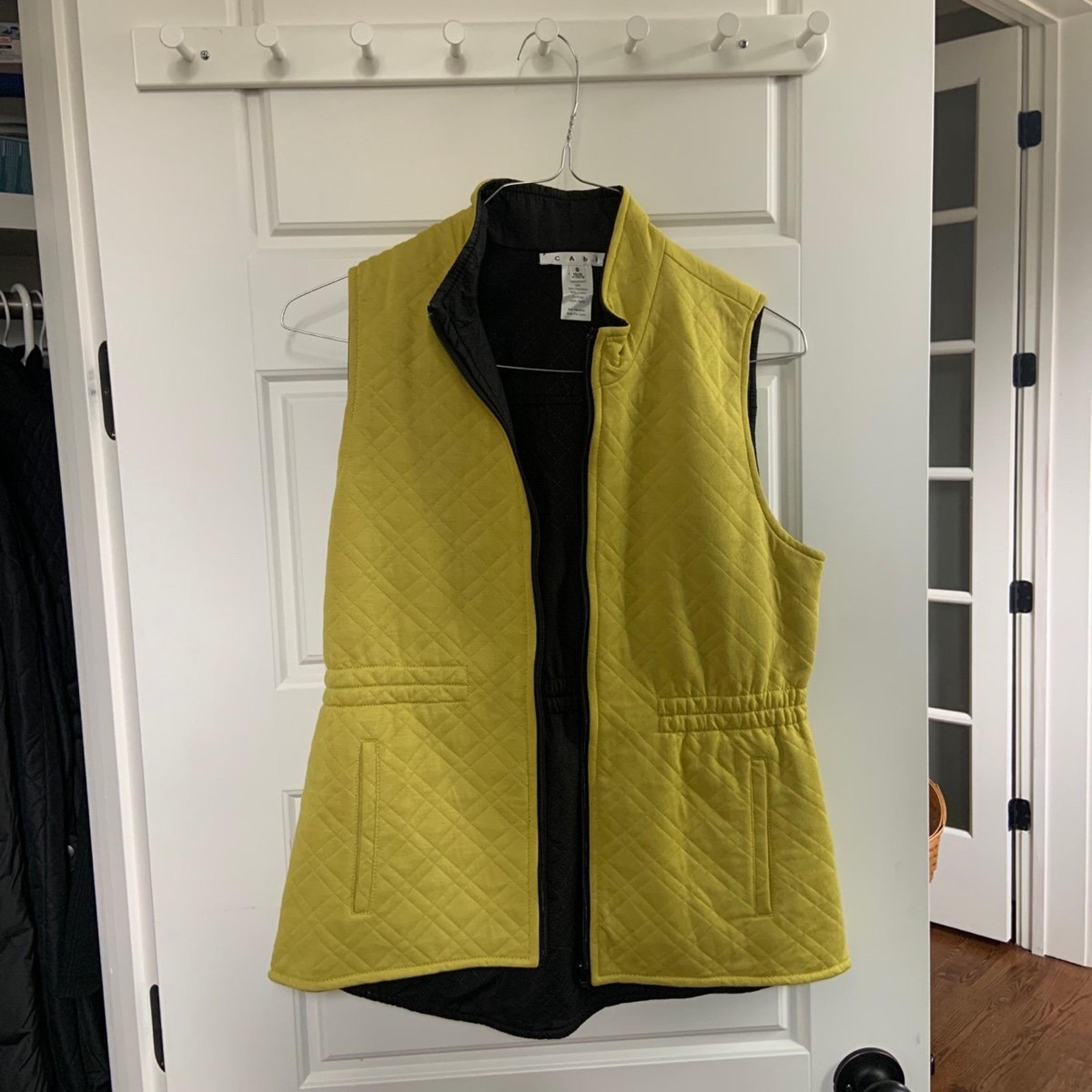 CAbi reversible vest black and yellow