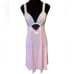 Vassarette Vintage 80s Barbie Pink Coquette Floral Lace Lingerie Slip Dress