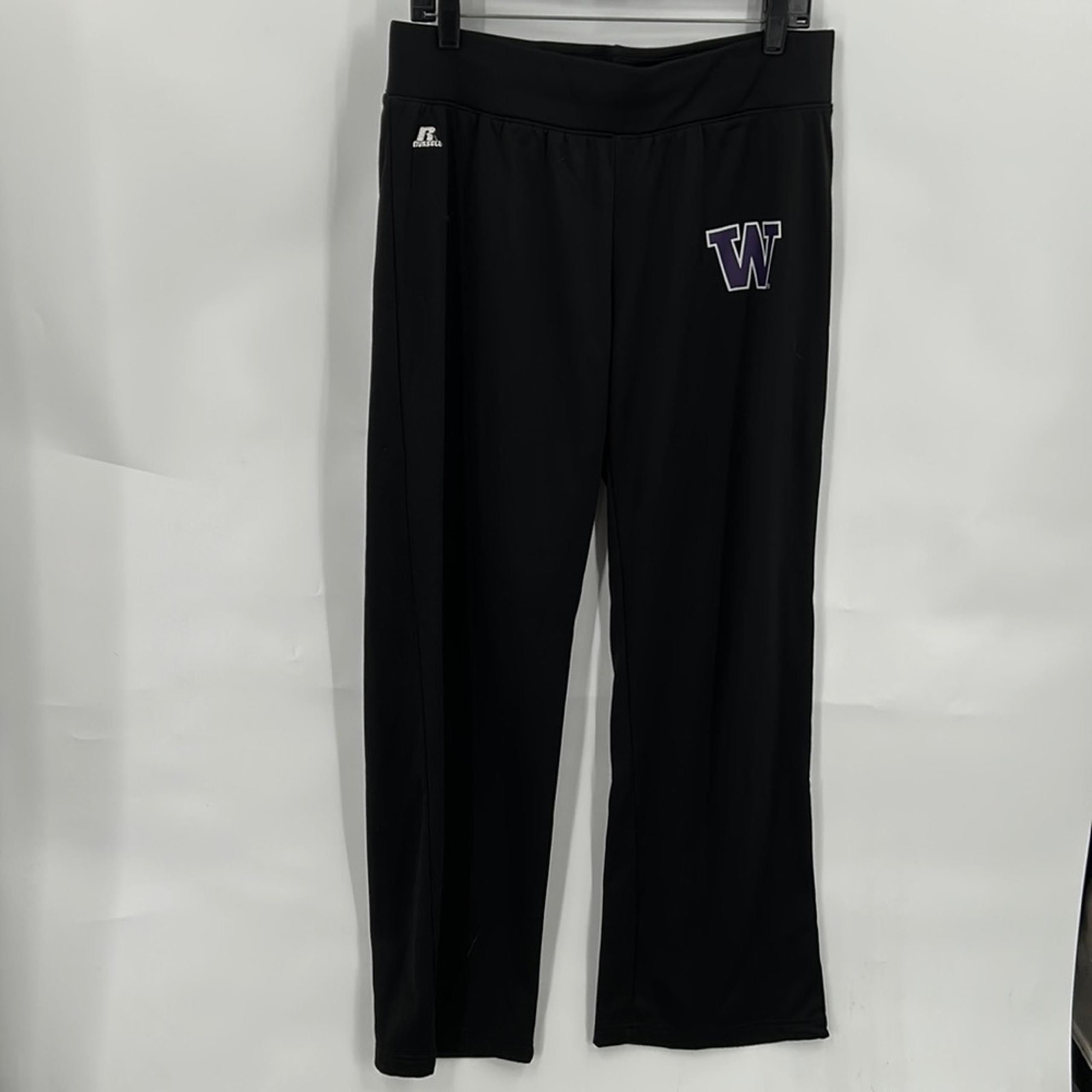 Russell Athletic Washington Huskies Mens Black Dri Power Active Pants Size Large