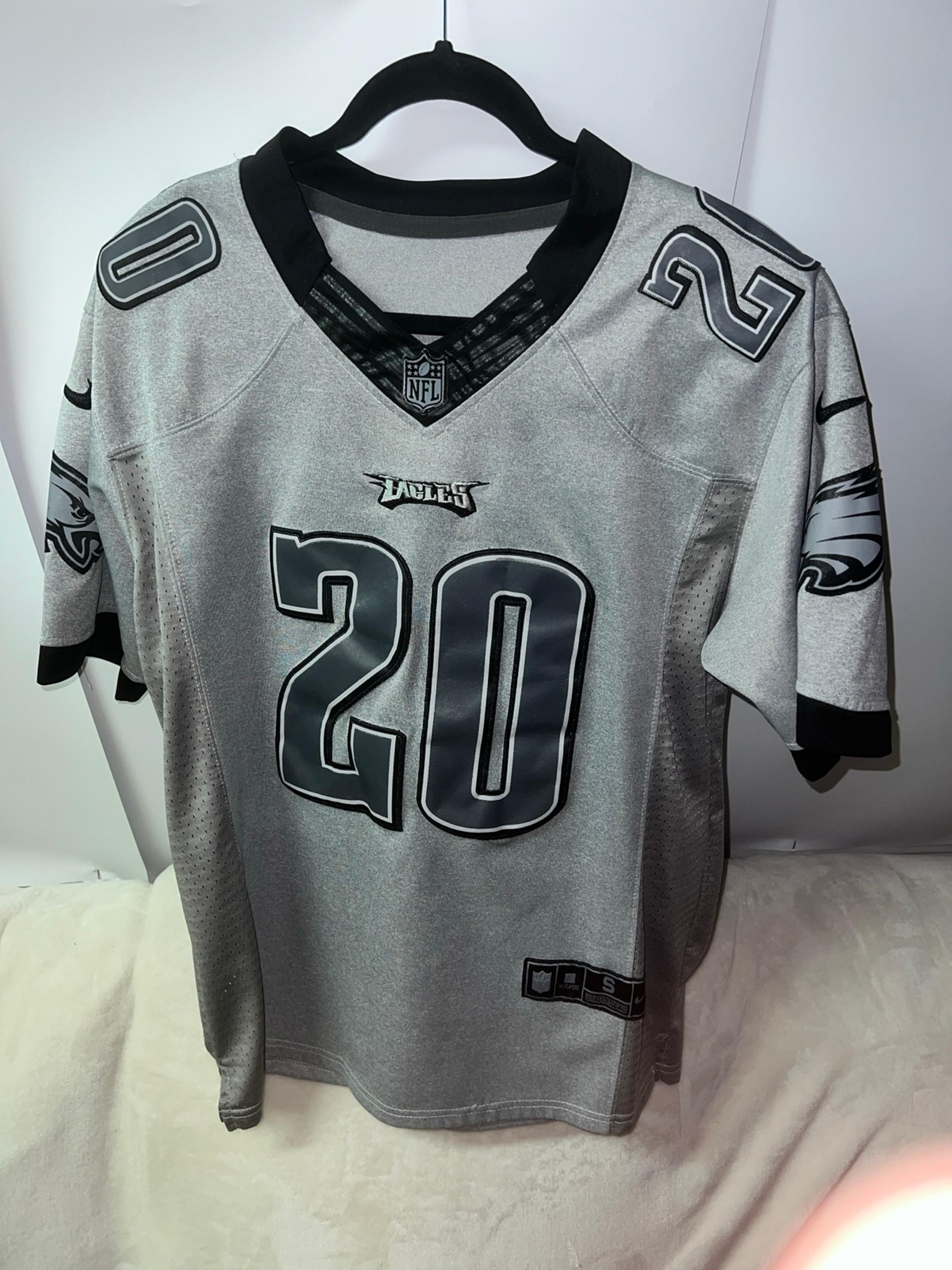 Nike NFL Brian Dawkins Charcoal Philadelphia Eagles Womens Replica Jersey Size S