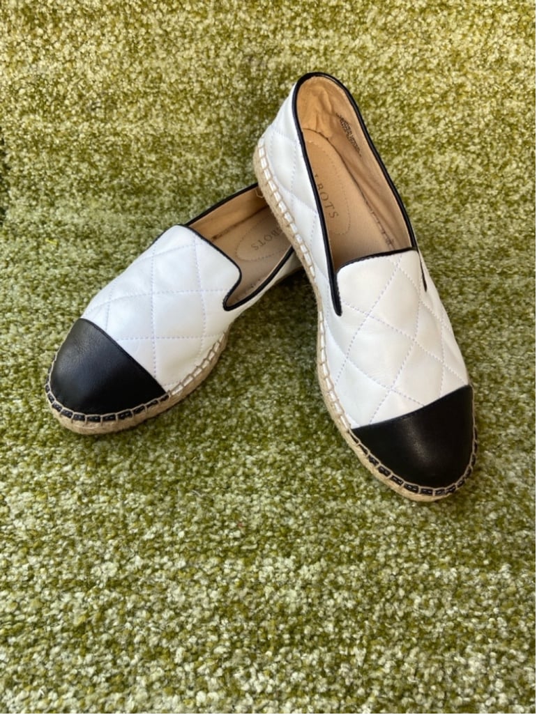 Talbots IZZY QUILTED SOFT NAPPA ESPADRILLES Size 7