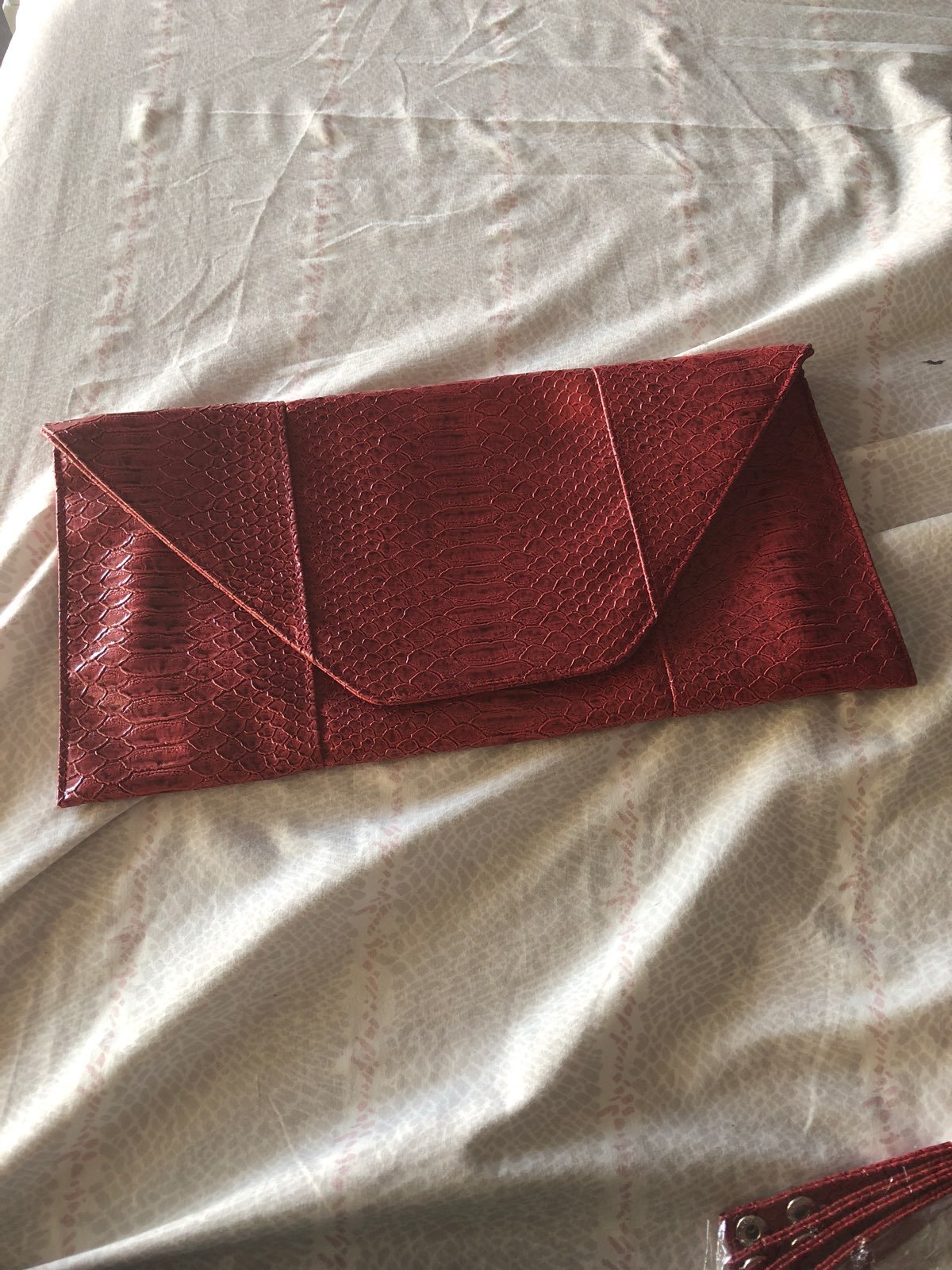 Faux Alligator Clutch