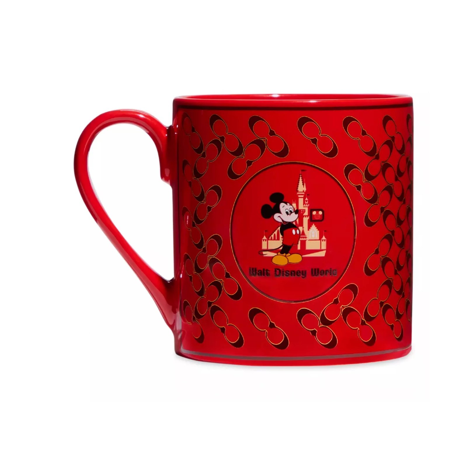 Disney Parks Walt Disney World Mickey by COACH Ceramic Coffee Mug New