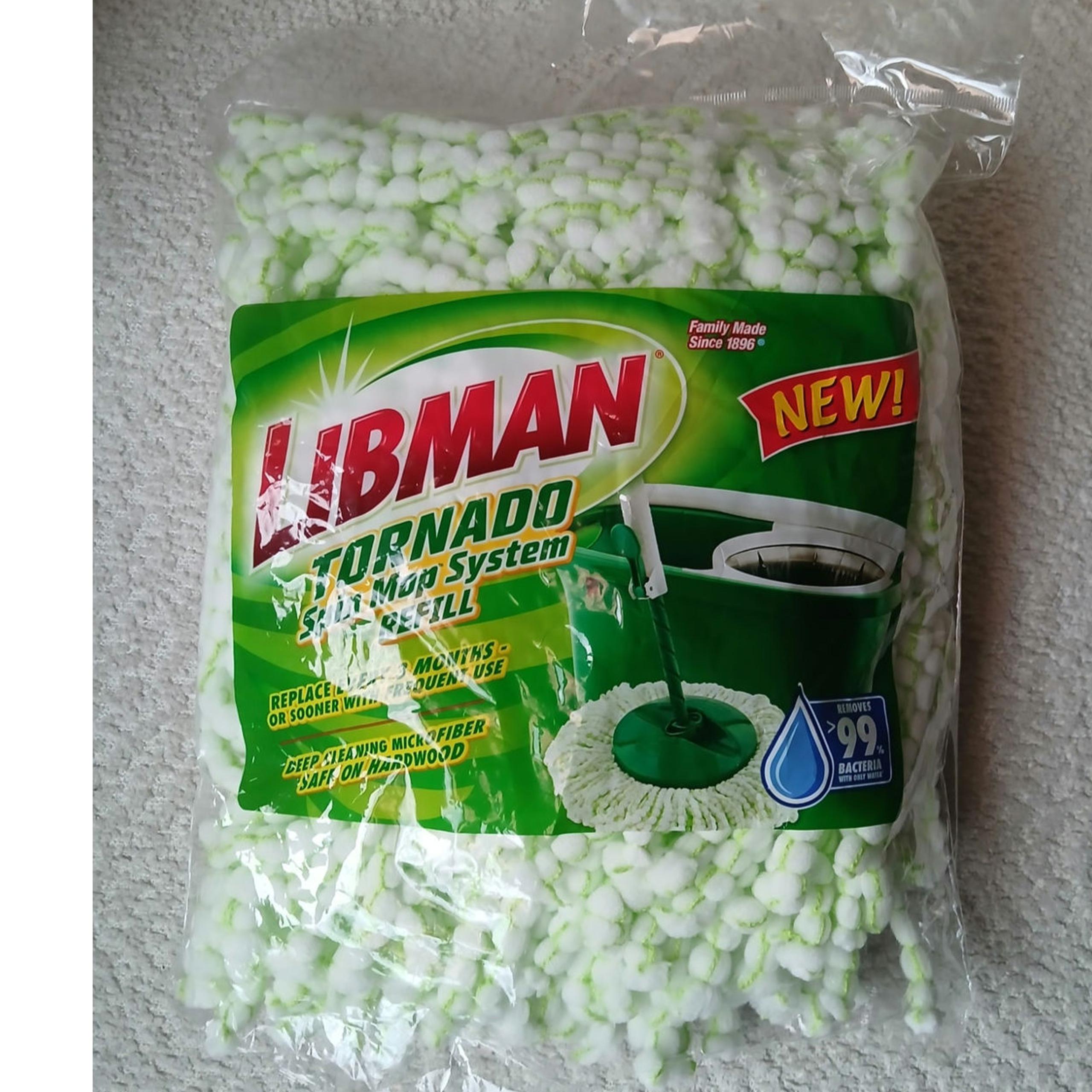 LIBMAN TORNADO SPIN MOP HEAD SYSTEM REFILL Deep Cleaning Microfiber NEW