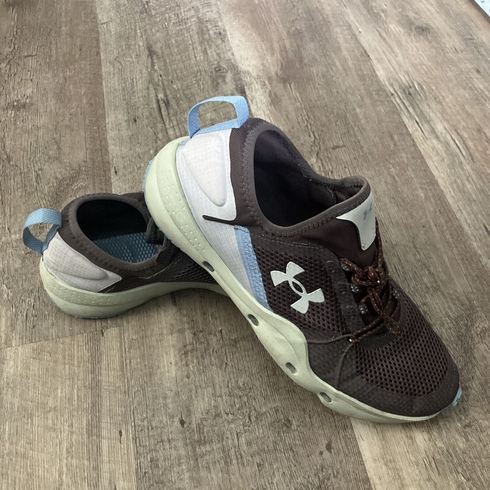 Under Armour Micro G Kilchis Water Shoes for Men - Khaki Base/brown/Blue - Sz 12
