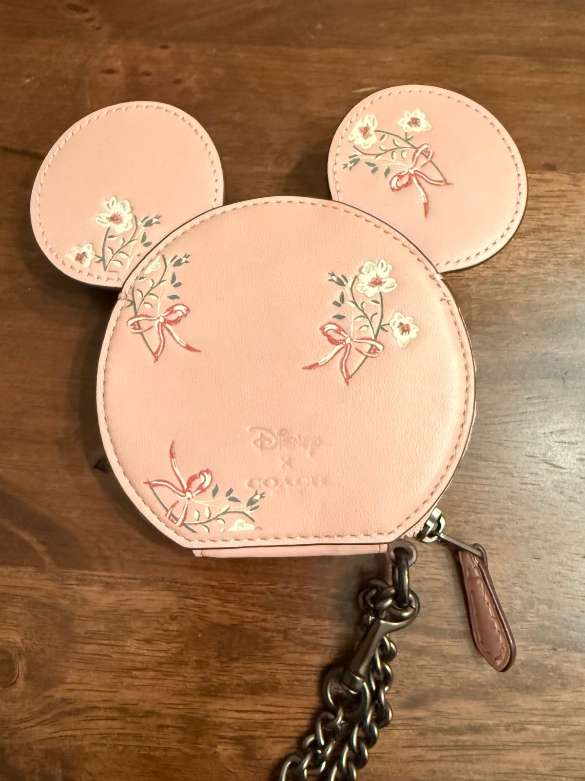 Coach Pink Minnie Mouse Coin Purse