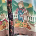 Vintage Fall Vest Womens Size XXL Brown Scarecrow Floral Handmade Irreversible