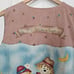 Vintage Fall Vest Womens Size XXL Brown Scarecrow Floral Handmade Irreversible