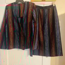 1980s Vintage Chibaro New York/Rome Woolen Skirt Set (C17)