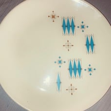 Rare Vintage MCM Atomic Design Plates