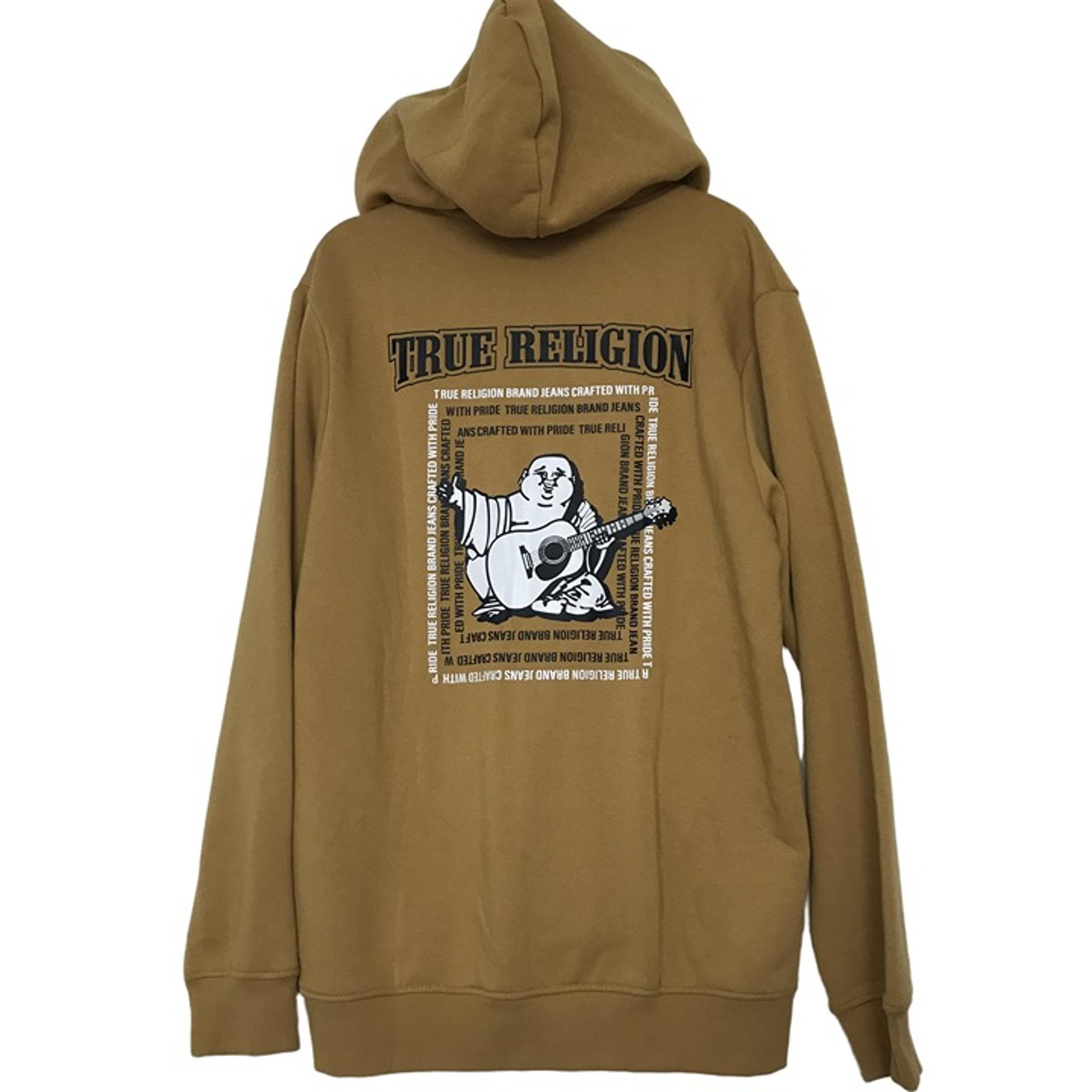 True Religion Radiant Buddha Full Zip Hoodie Mens XL Yellow/ Mustard NWT $119