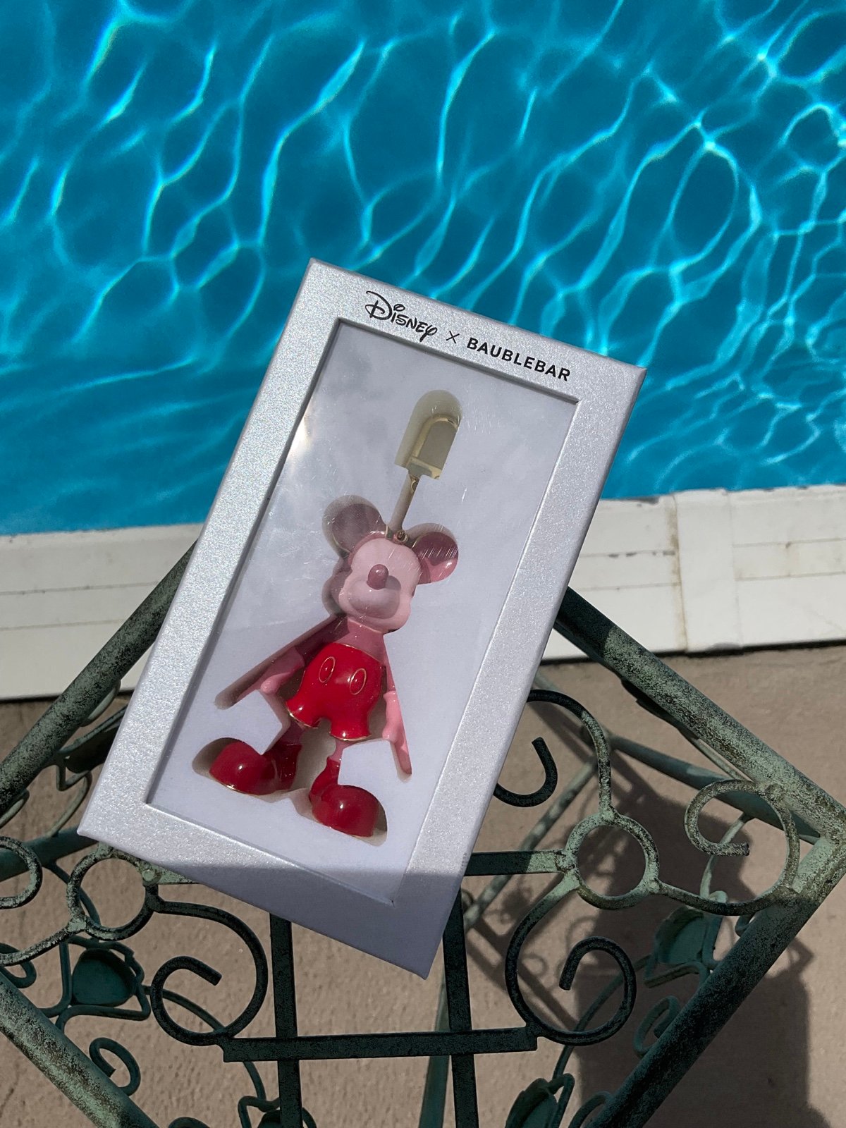 Baublebar Disney Mickey Mouse Multi Tone Pink Bag Charm