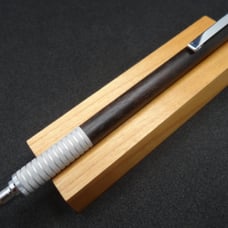 Wood-bodied mechanical pencil, Black Persimmon, 0.5mm